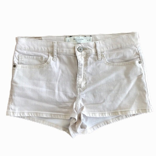 Abercrombie & Fitch Gold Dusted Tan Mid Rise Shorts 8